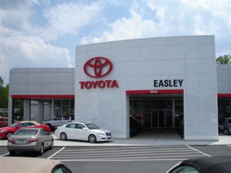 Easley toyota - Each member of our Toyota of Easley team is passionate about our Toyota vehicles and dedicated to providing the 100% customer satisfaction you expect. Toyota of Easley Sales: Call Sales Phone Number (864) 810-6612 Service: Call Service Phone Number (864) 810-6608 Parts: Call Parts Phone Number (864) 810-6613 